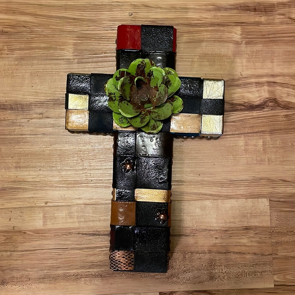 Multi colored cross